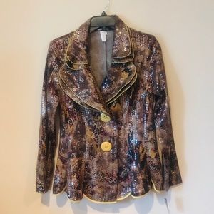 Song and Sung Snakeskin Print Jacket, Suze Large